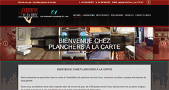Desktop Screenshot of planchersalacarte.com